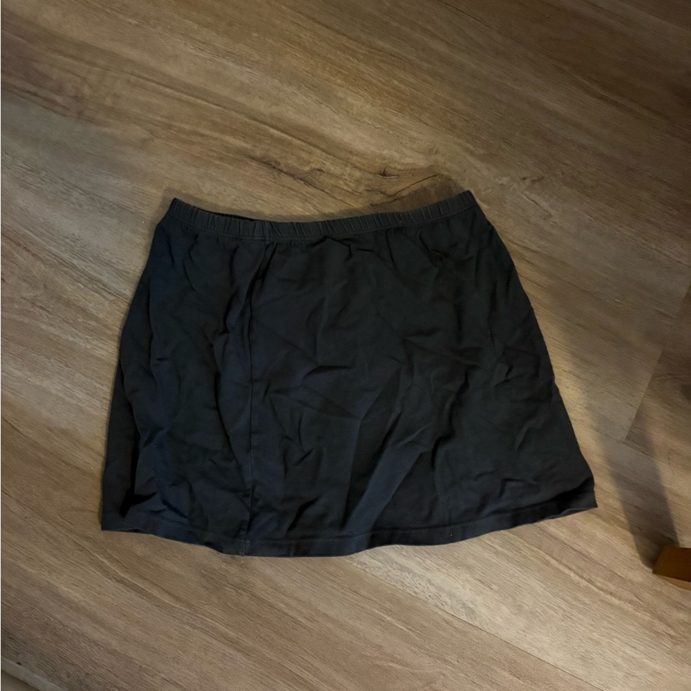 Brandy Melville navy/grey Women's Skirt